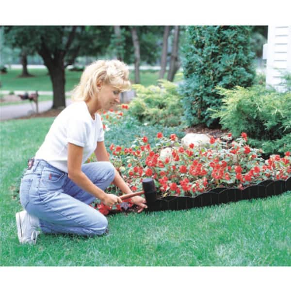 Choppers 60 ft. Black Resin Hammer-In Landscape Edging (120-Piece Set)
