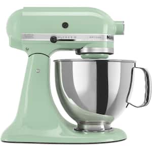Artisan 5 Qt. 10-Speed Pistachio Green Stand Mixer with Flat Beater, Wire Whip and Dough Hook Attachments