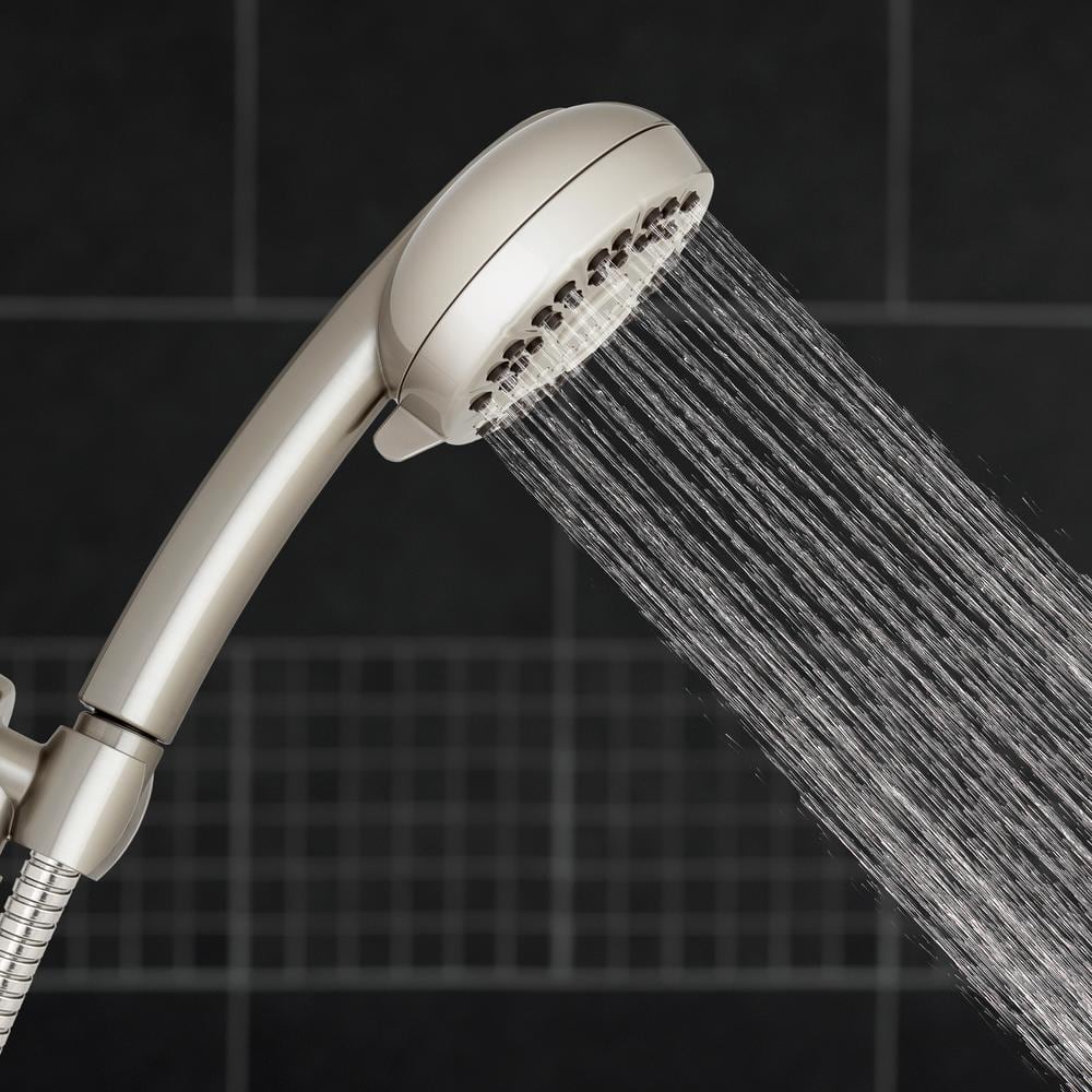 Brushed Nickel 7-Spray Wall Mounted Handheld Shower Head