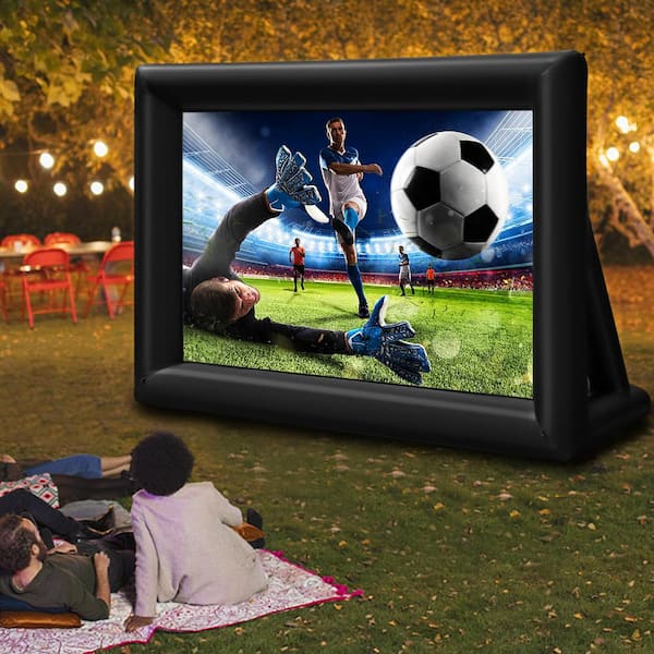 Projector Screen Inflatable Movie Screen Inflatable Projection Screen 11.2 ft. H x 16.8 ft. W, Oxford Fabric Outdoor