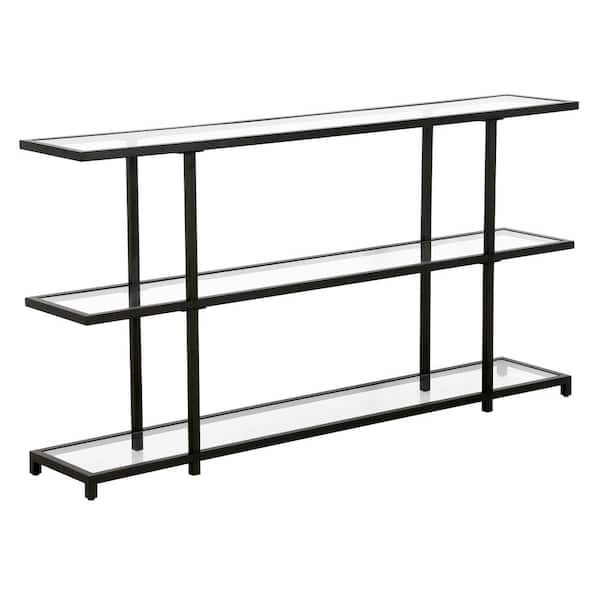 Meyer&Cross Greenwich 55 in. Blackened Bronze Rectangle Glass Console Table