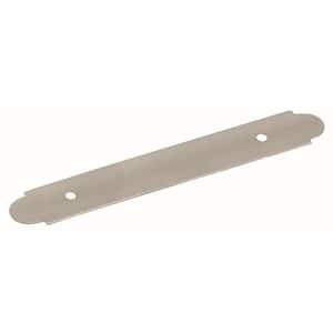 Backplates 3 in (76 mm) Center-to-Center Satin Nickel Cabinet Pull Backplate