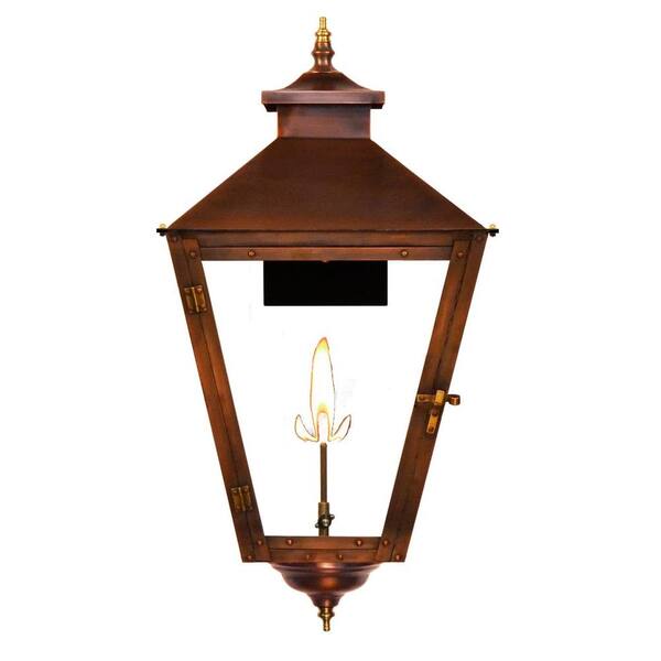 Filament Design Searle 1-Burner 29 in. Copper Outdoor Natural Gas Wall Lantern