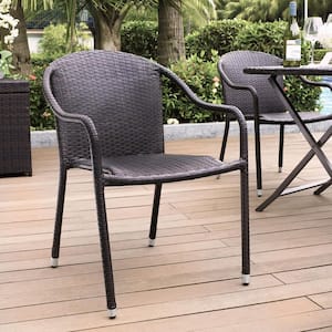 Palm Harbor 4-Piece Brown Outdoor Wicker Chair Set