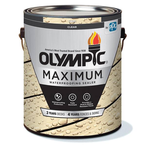 Olympic Maximum 1 Gal. Clear Exterior Waterproofing Sealant 57500A-01 - The  Home Depot