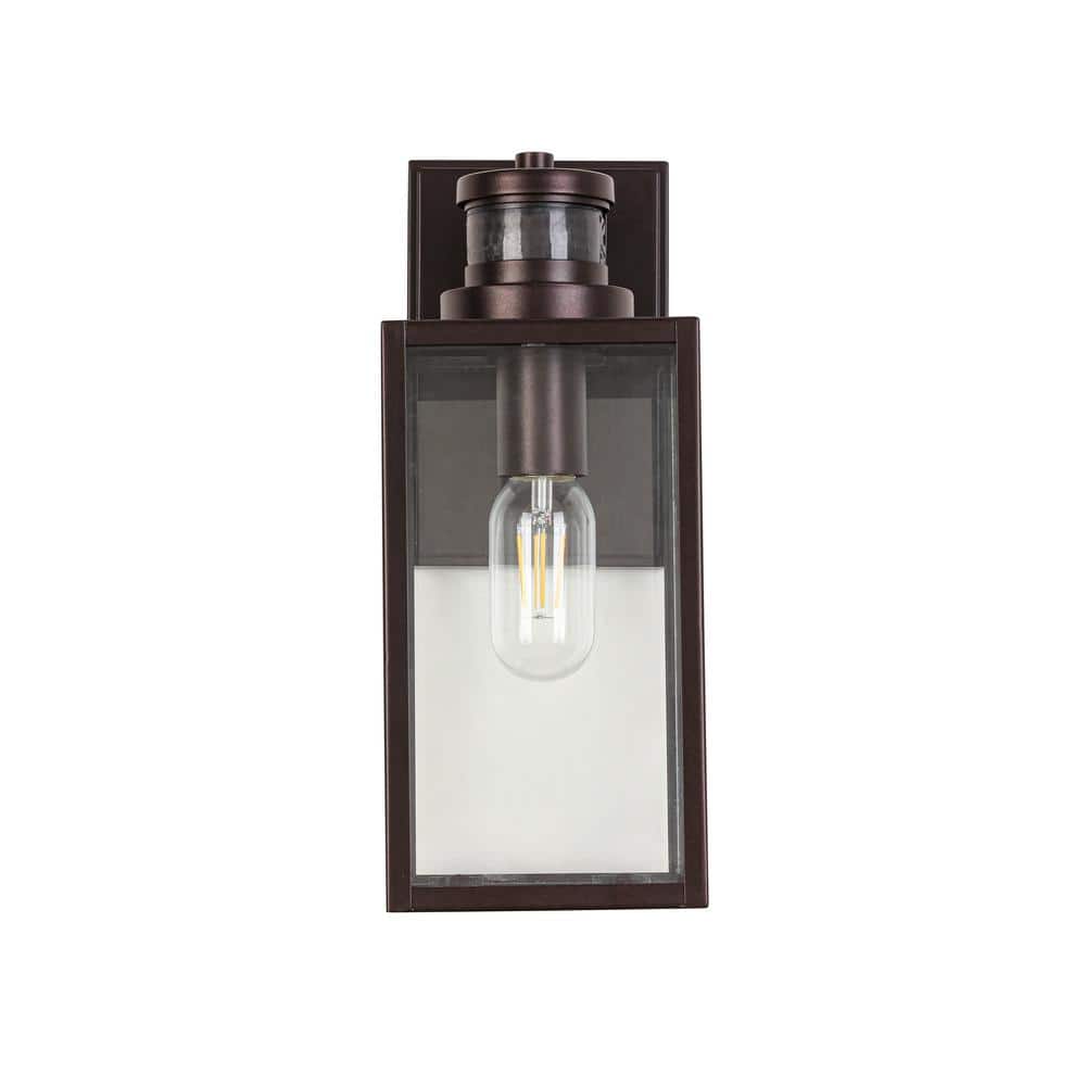 1 oil rubbed bronze Non-Motion Sensor Outdoor Hardwired Wall Light Wall Lig