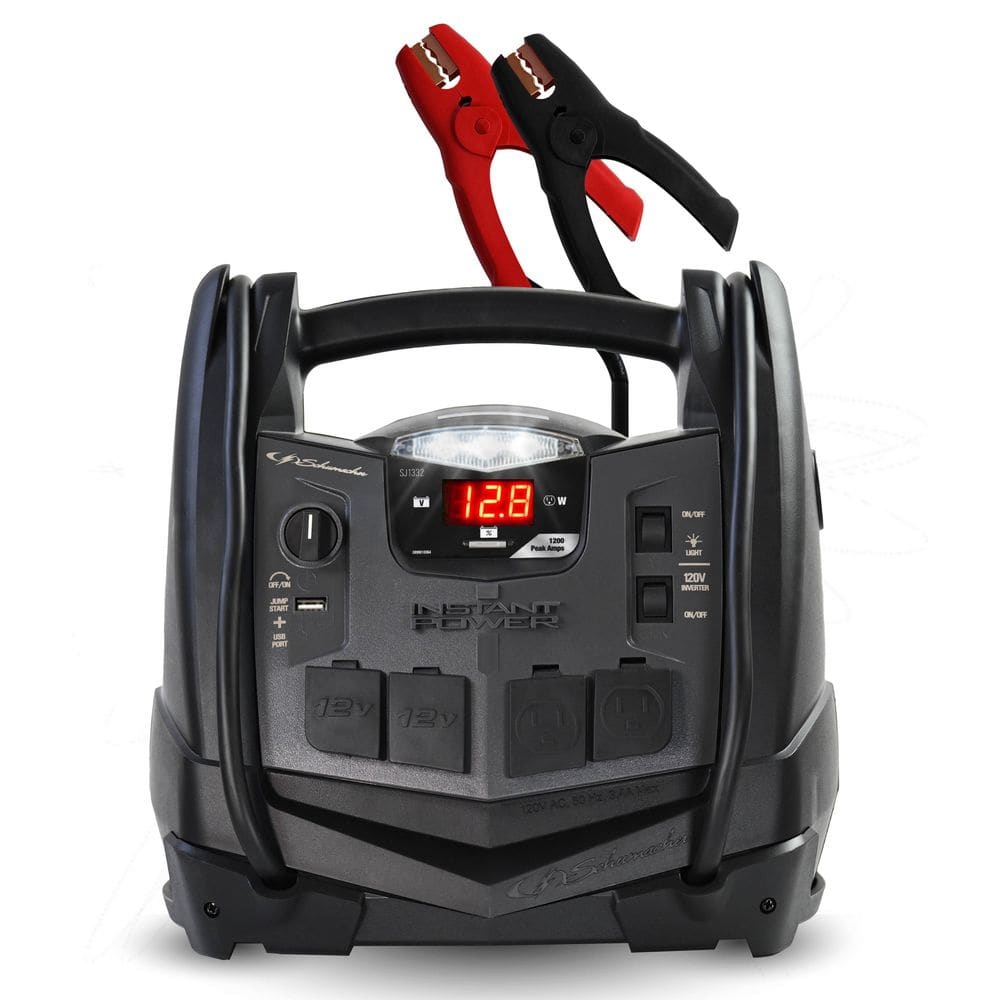 6-in-1 1200A Car Battery Jump Starter and Portable Power Station, Air Compressor, 200 Continuous/400 Peak Watt Inverter price history on PriceWatchPro