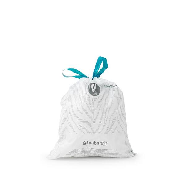 Brabantia 1.3 Gal. 5 l PerfectFit Trash Can Liners Code W 200Bags
