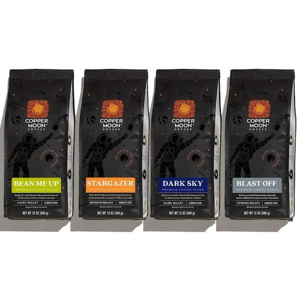 COPPER MOON 12 oz. Out of This World Variety Pack Ground Coffee (Pack of 4)