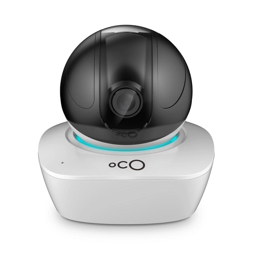 Oco Wireless Connection Indoor Video Surveillance Security Camera with Local and Cloud Storage and Remote Viewing, White -  Motion
