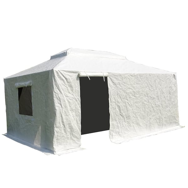 domi outdoor living 12 ft. x 20 ft. Universal Winter Cover for Hardtop Gazebos