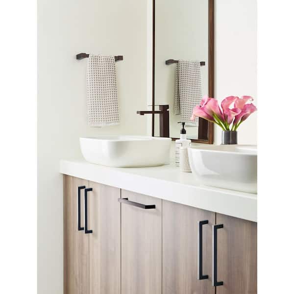 Monument 8 in. Wall Mounted Towel Bar in Oil-Rubbed Bronze