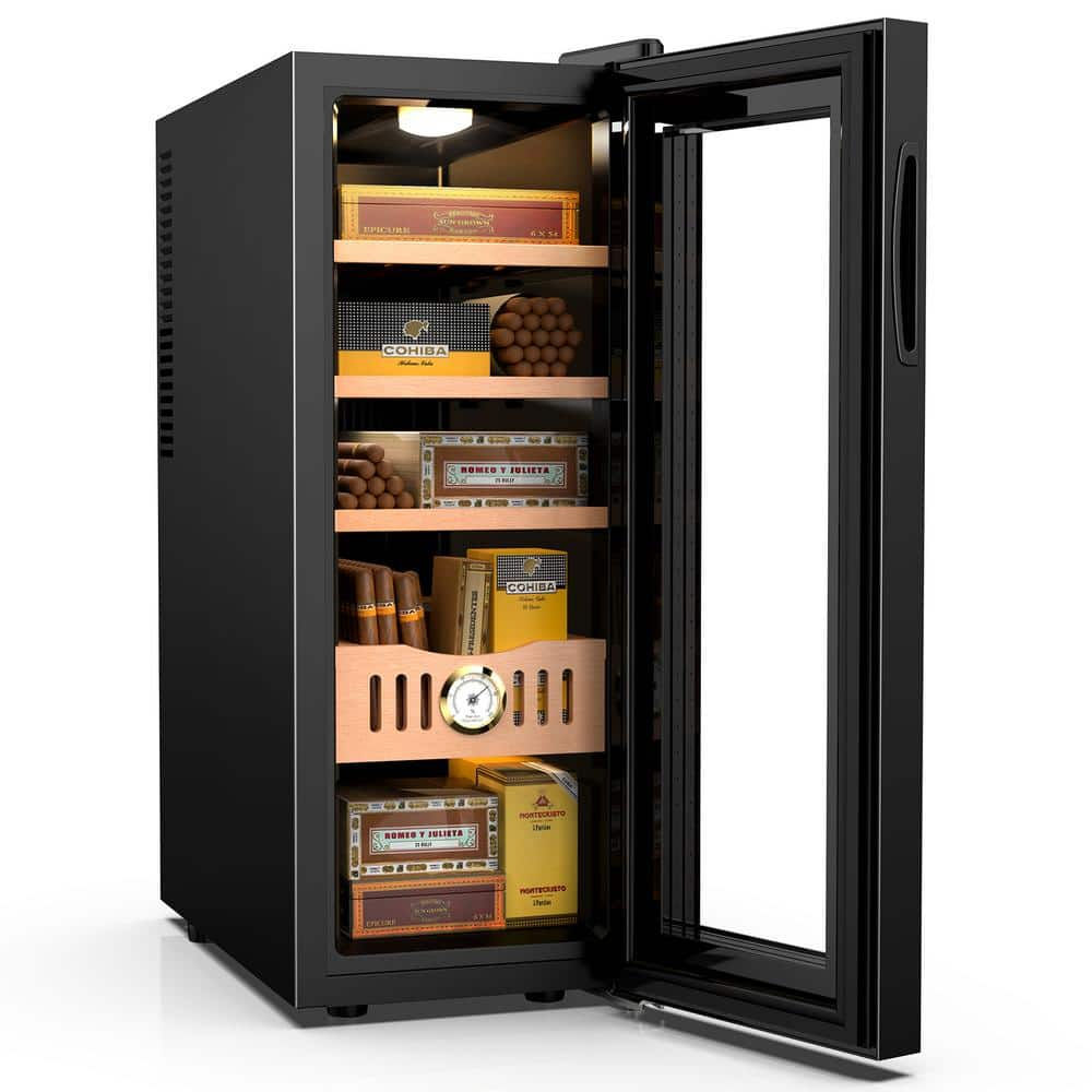 35L Electric Humidor, 250 Counts Cigar Humidor Cabinet with Cooling Temperature Control, Electric Cooling Wine Chiller -  Mojgar, HD-4456603