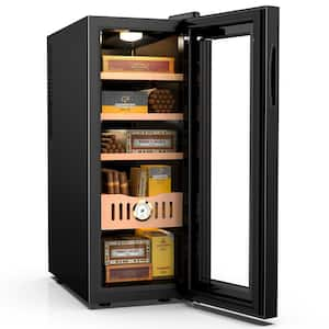 35L Electric Humidor, 250 Counts Cigar Humidor Cabinet with Cooling Temperature Control, Electric Cooling Wine Chiller