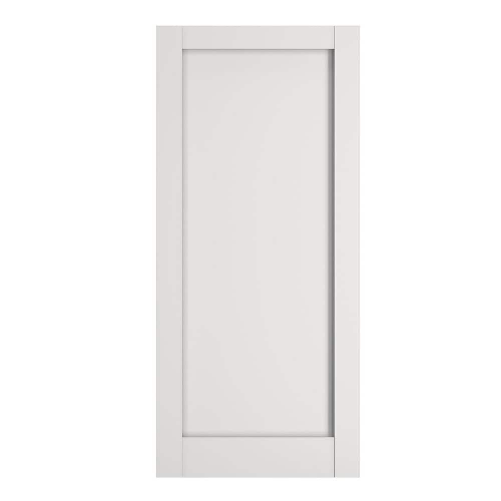 24 in. x 80 in. 1-Panel Solid Core Shaker White Primed Composite MDF Wood Interior Door Slab price history on PriceWatchPro