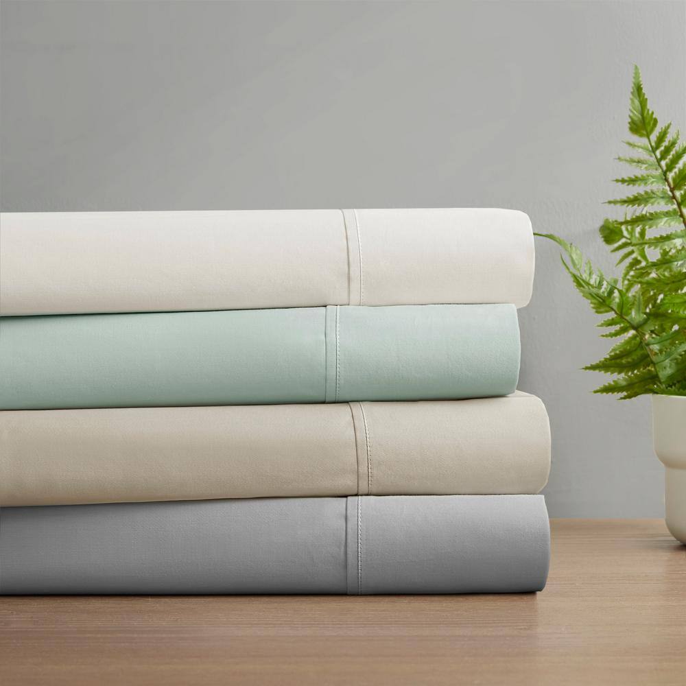 Aqua Organic Cotton King Deep Pocket Sheet Set