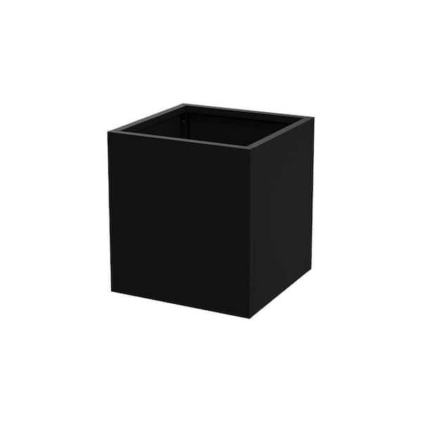 17 in. L x 17 in. W x 18 in. H Rectangle Metal Flower Planter Box Garden Yard Outdoor Planters