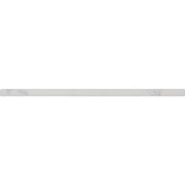 Calacatta Empire 1/2 in. x 12 in. Glazed Ceramic Jolly Trim Tile (0.48 sq. ft./case)