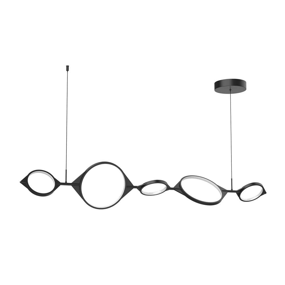 Serif Black Aluminum LED Kitchen Island Pendant