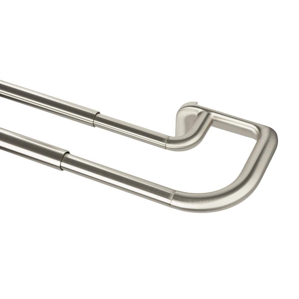 UPC 028295525459 product image for Twilight 48 in. - 88 in. Double Curtain Rod in Nickel | upcitemdb.com