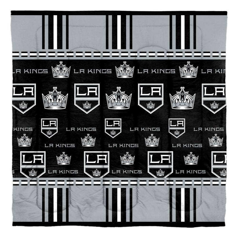 NHL Los Angeles Kings Bed In Bag Set, Queen Size, Team Colors, 100%  Polyester, 5 Piece Set