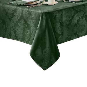 60 in. W x 102 in. L Hunter Barcelona Damask Fabric Tablecloth