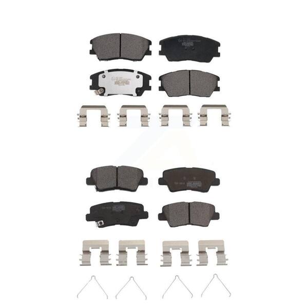 Front & Rear Ceramic Brake Pad Kit For Kia Sorento 11-15 Hyundai Santa Fe Sport - Foto 7