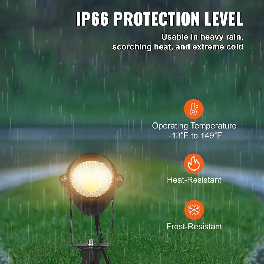 Multipack Low Voltage LED Pathway Spotlights in Aluminum