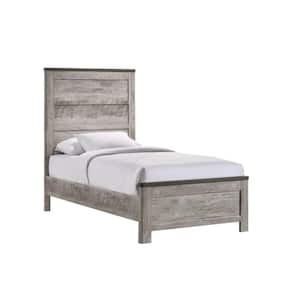 Adam Twin Panel Bed in Gray
