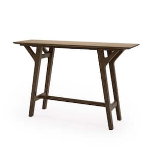 Lempster 59.1 in. Walnut Straight Wood Console Table
