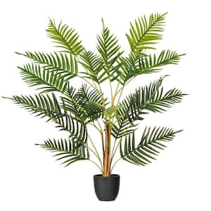 35 in. Artificial Potted Fern Palm Real Touch Leaves