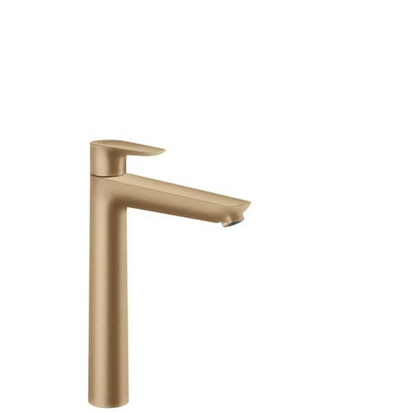 Hansgrohe Talis E Single Hole Single-Handle Bathroom Faucet in Brushed Bronze