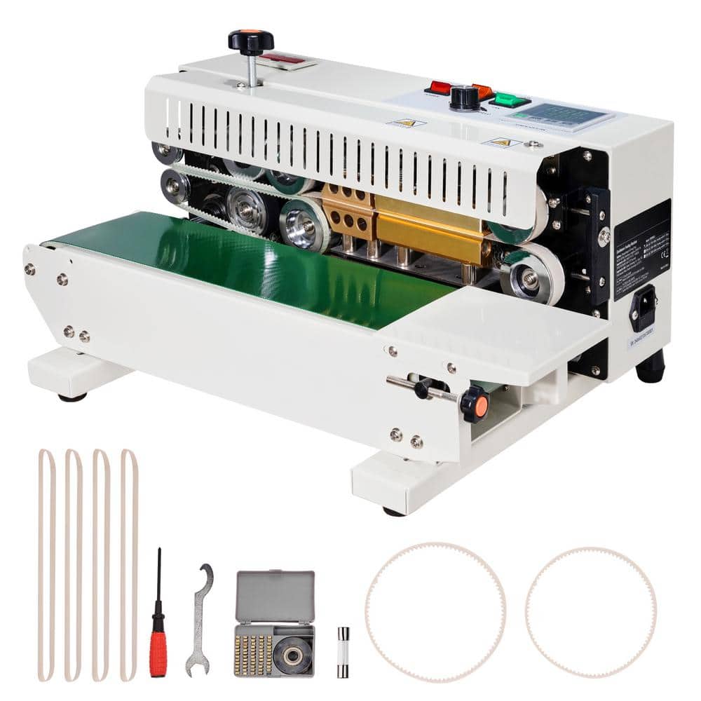 Continuous Band Sealing Machine, 0.24-0.47 in. Horizontal Bag Sealer, Digital Control, Food Vacuum Sealer, Apricot price history on PriceWatchPro