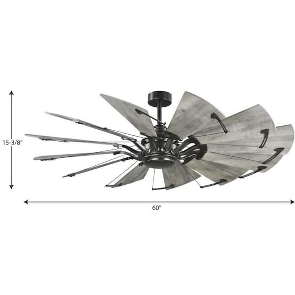Farmhouse Windmill Ceiling Fan, 15 Blade Windmill Ceiling Fan
