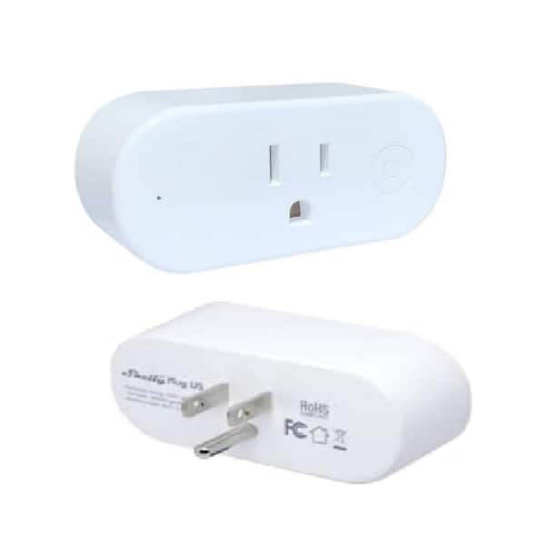 Shelly Plus Plug US, WiFi and Bluetooth Operated Smart Plug with Power Measurement, Home Automation, Monitor Appliances