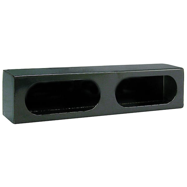 Dual Oval Light Box Black Powder Coated Steel