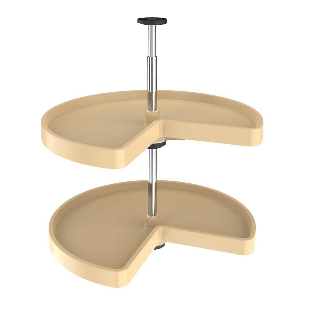 24 in. Almond Polymer Kidney Lazy Susan Set price history on PriceWatchPro