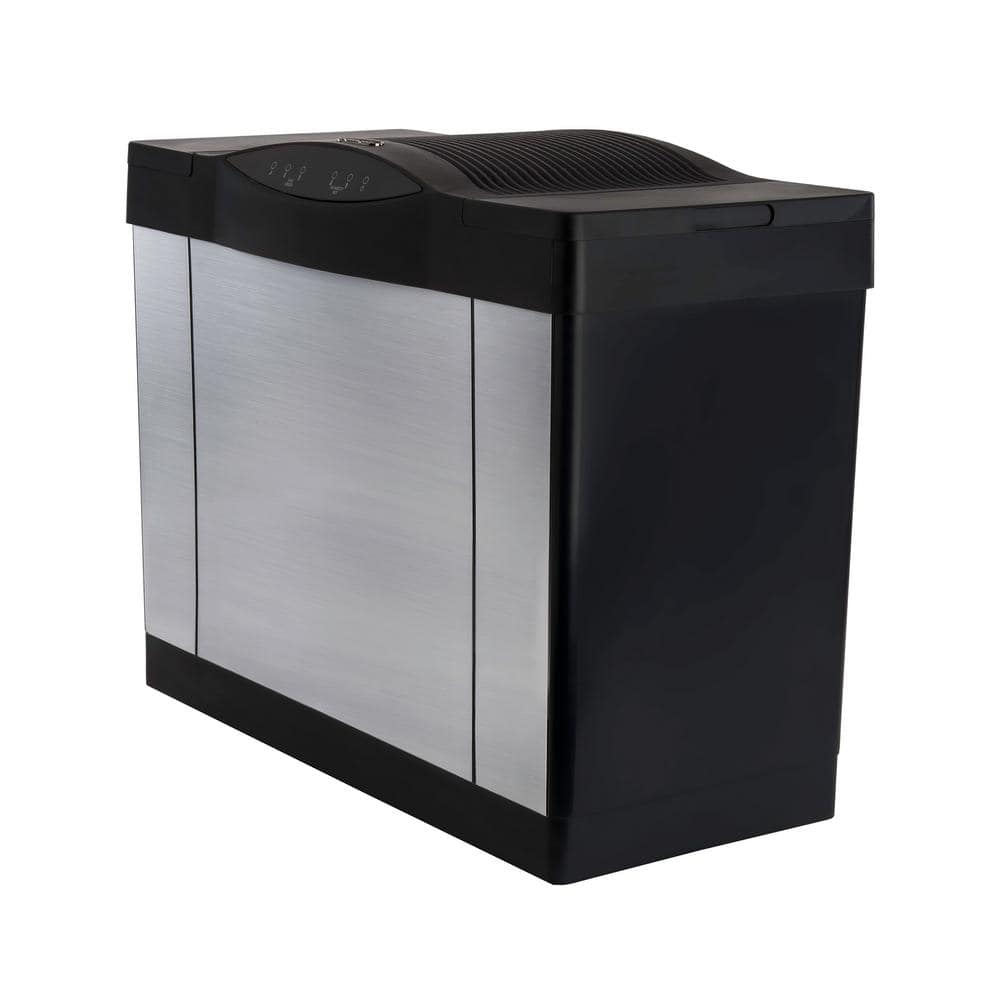 AIRCARE Black and Brushed Nickel Evaporative Humidifier with Digital Controls