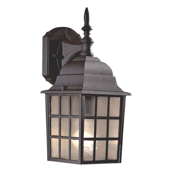 the great outdoors by Minka Lavery Bridgeport 1-Light Black Outdoor Wall Mount Lantern