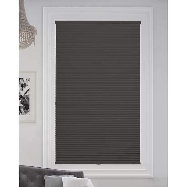BlindsAvenue Anthracite Cordless Blackout Cellular Honeycomb Shade, 9/16 in. Single Cell, 42 in. W x 72 in. H