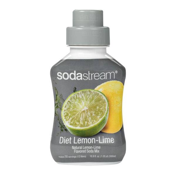 SodaStream 500ml Soda Mix - Diet Lemon Lime (Case of 4)