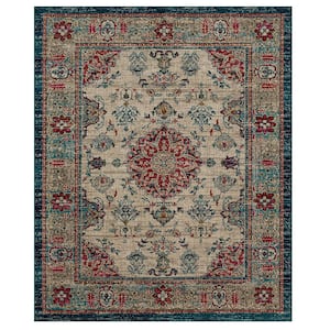 Fitzgerald Oyster 8 ft. x 10 ft. Abstract Area Rug