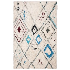 Casablanca Ivory/Charcoal 5 ft. x 8 ft. Abstract Area Rug