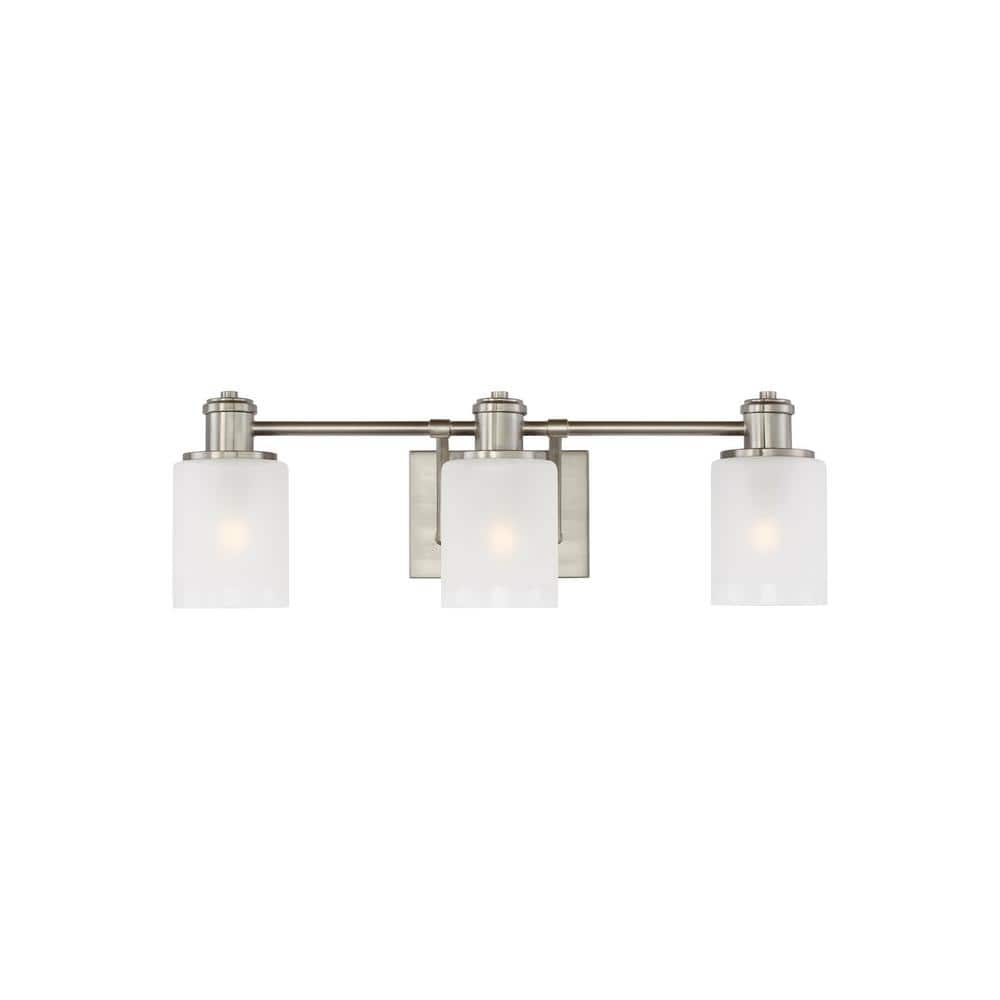 Generation Lighting Norwood 24 In 3 Light Brushed Nickel Vanity Light   Brushed Nickel Generation Lighting Vanity Lighting 4439803en3 962 64 1000 