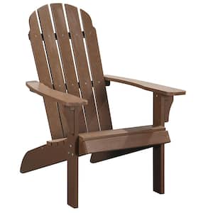 Traditional Element Brown Poly Faux Wood Adirondack Chair