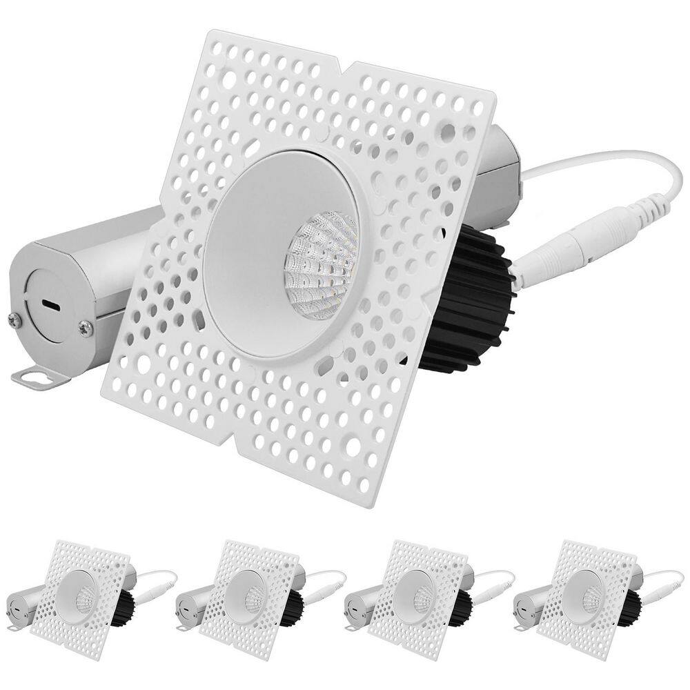 1 in. Integrated LED Trimless Spotlight, 10W, 850 Lumens, 5CCT, 38° Beam Angle, Dimmable, CRI90, IC Rated, ETL 4 Pack price history on PriceWatchPro