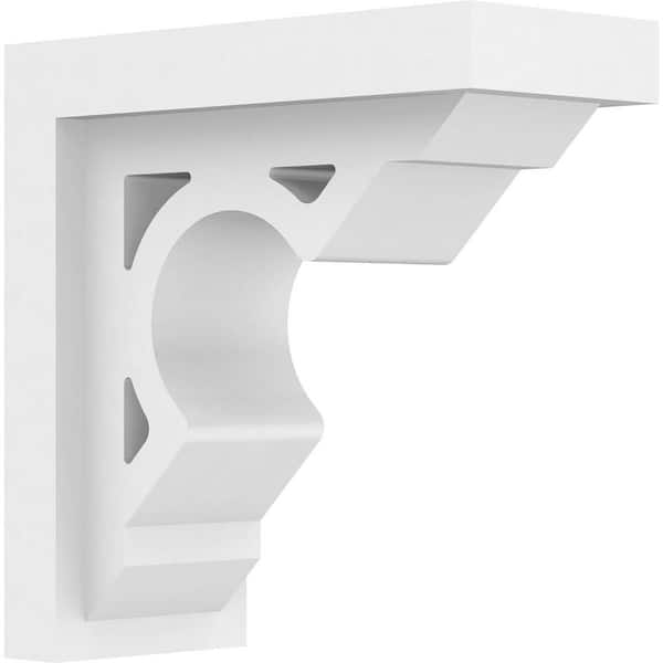 Ekena Millwork 3-1/2 in. W x 8 in. H x 8 in. D Standard Sheridan Architectural Grade PVC Bracket