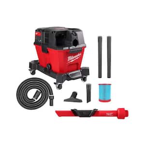 M18 FUEL 6 Gal. Cordless Wet/Dry Shop Vac W/Filter, Hose and AIR-TIP 1-1/4 in. - 2-1/2 in.(1-Piece) 3-IN-1 Crevice Tool