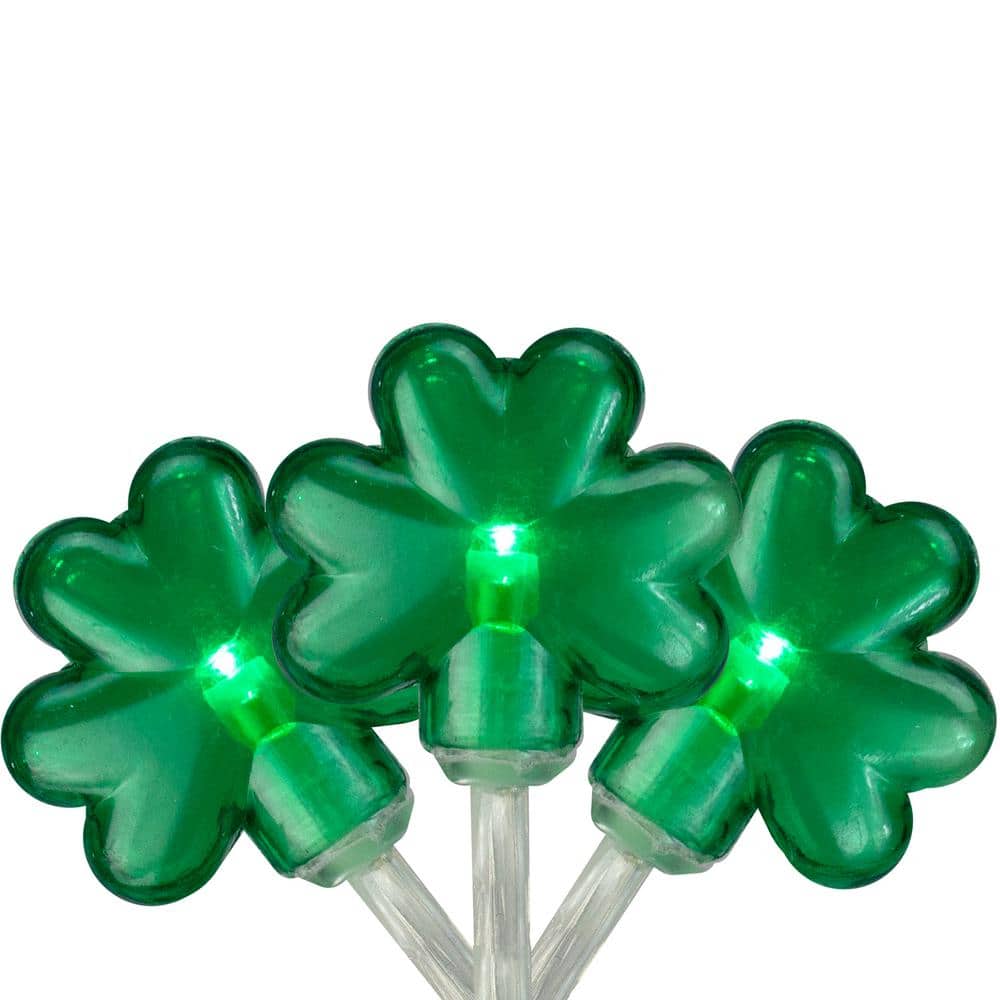 7 ft. 20-Light Count Green LED Mini St Patrick's Day Shamrock Lights with Clear Wire price history on PriceWatchPro