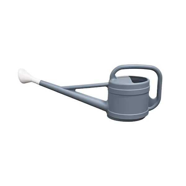 Long Neck 2-Gallon Dusty Blue Plastic Watering Can